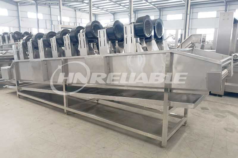 Potato chips dewatering machine